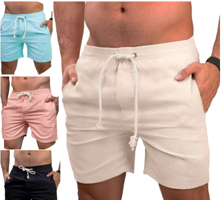 Short De Linho Masculino Básico