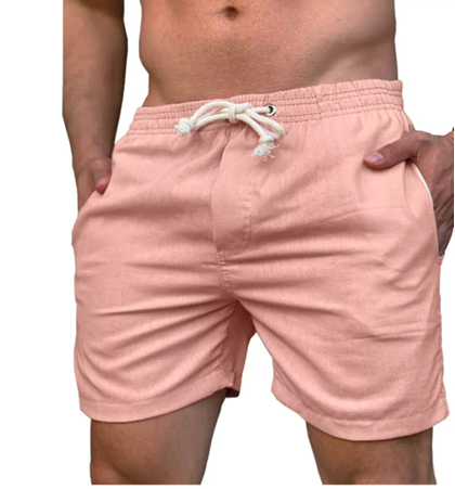 Short De Linho Masculino Básico