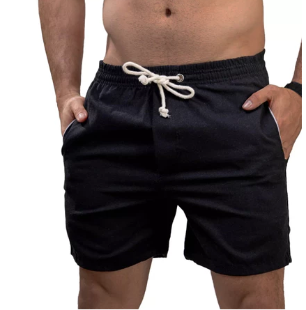 Short De Linho Masculino Básico