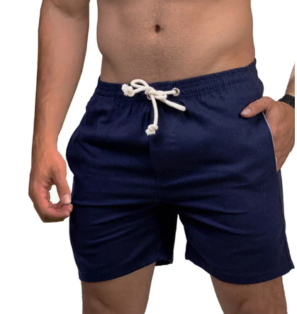 Short De Linho Masculino Básico